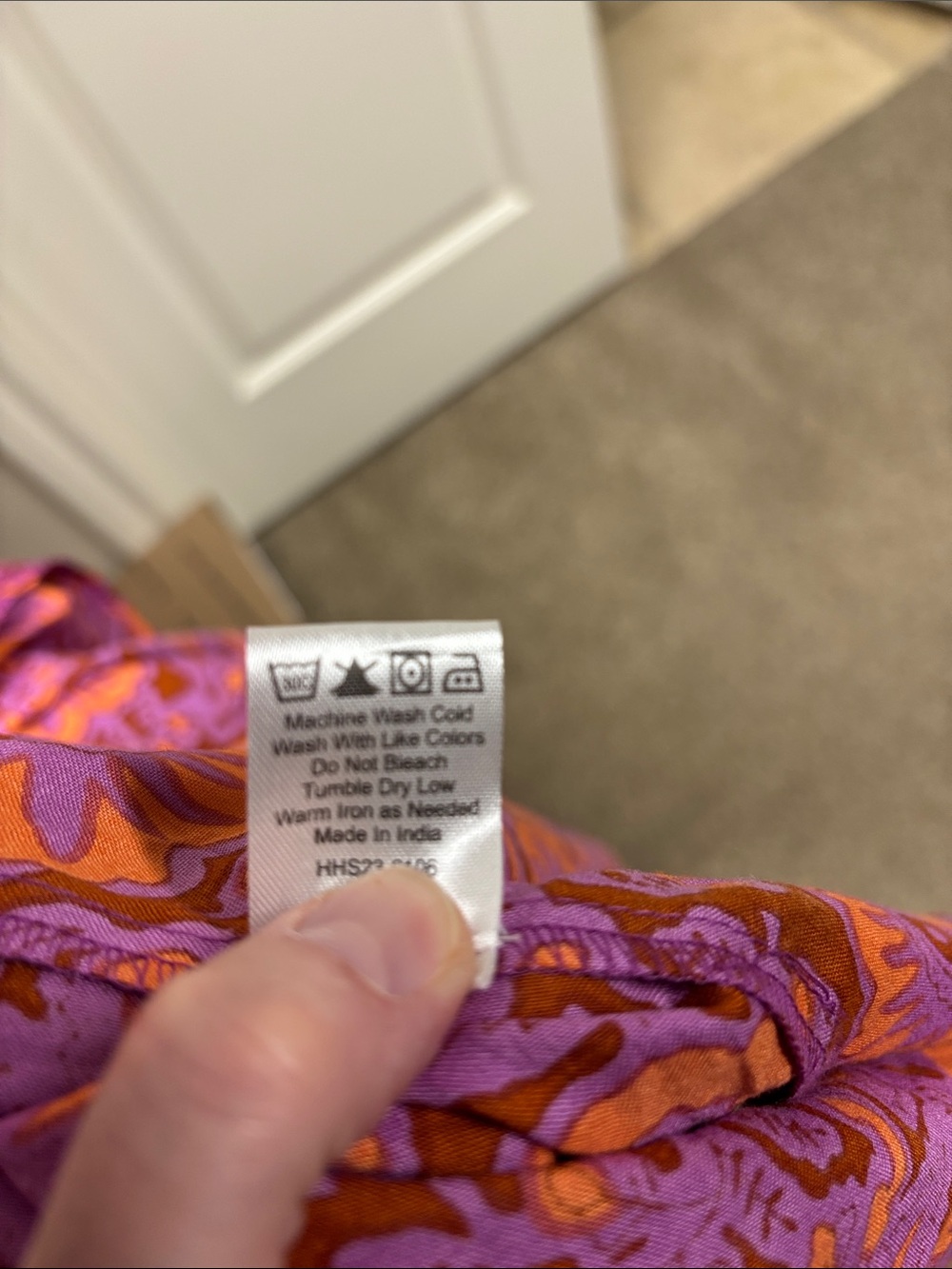 House of Harlow 1960 Purple and Orange Floral Maxi Dress - L - Picture 5 of 7